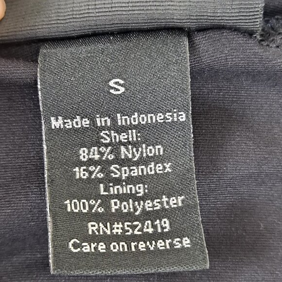 Apt 9 Size Small Black Halter Tankini Top Decorative Cutout Details at Hem NWT - Picture 12 of 14